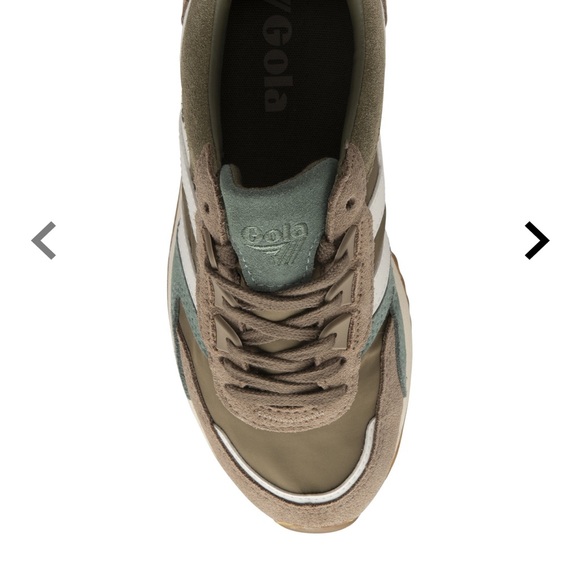 NIB Gola Chicago sneakers khaki/cappuccino/ off white US size 8 - Picture 10 of 13